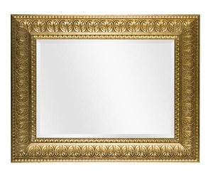 Specchiera in foglia oro rettangolare misure:73 x 93 x 6