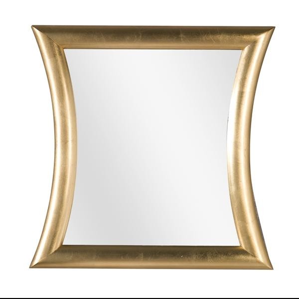 Mobili2g - 01 specchiera in foglia oro sagomata misure: 63 x 63 x 3