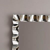 Specchiera moderna con cornice ondulata ad effetto specchio misure l.170x70