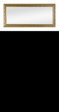 Mobili2g - specchiera in foglia oro rettangolare misure: l.92x h. 72 x p. 5