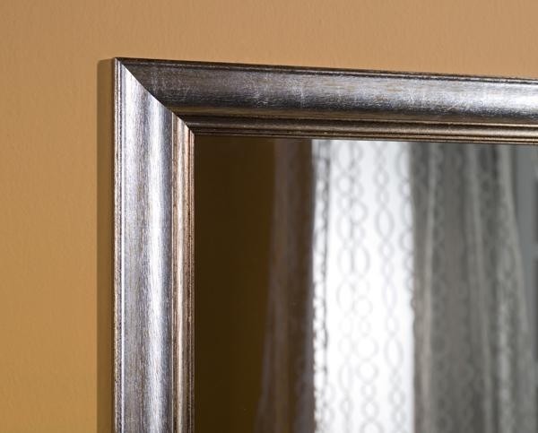 Specchiera in foglia argento rettangolare misure: 73 x 93 x 3