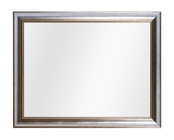 Specchiera in foglia argento rettangolare misure: 73 x 93 x 3