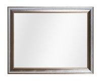 Specchiera in foglia argento rettangolare misure: 73 x 93 x 3