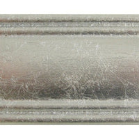 Specchiera in foglia argento rettangolare- misure:72 x 92 x 3