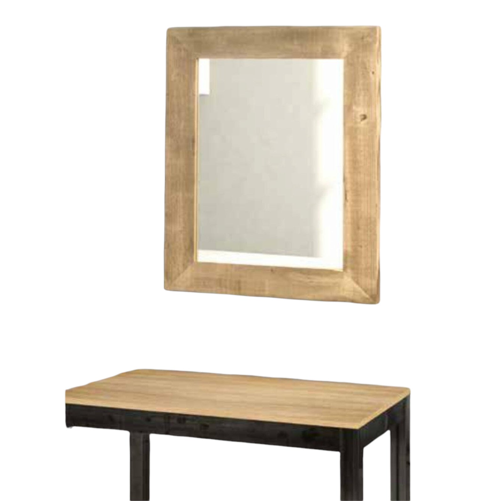 Specchiera in legno tinta naturale misure l.97x76