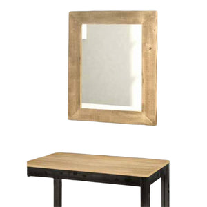 Specchiera in legno tinta naturale misure l.97x76