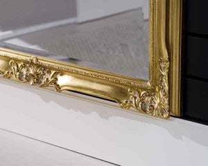 Specchiera in foglia oro rettangolare misure: 82 x 182 x 5,5