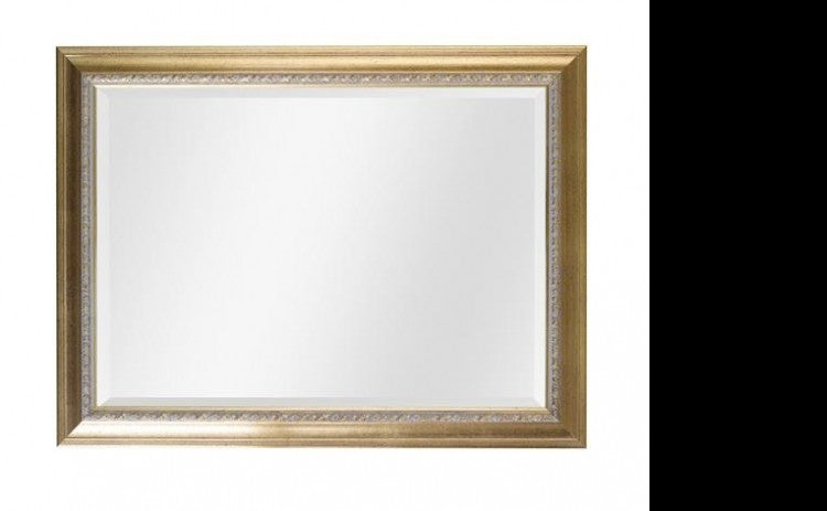 Specchiera in foglia oro rettangolare misure: 62 x  82 x sp. 3