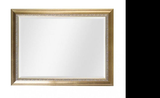 Specchiera in foglia oro rettangolare misure: 62 x  82 x sp. 3