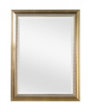 Specchiera in foglia oro rettangolare misure: 62 x  82 x sp. 3