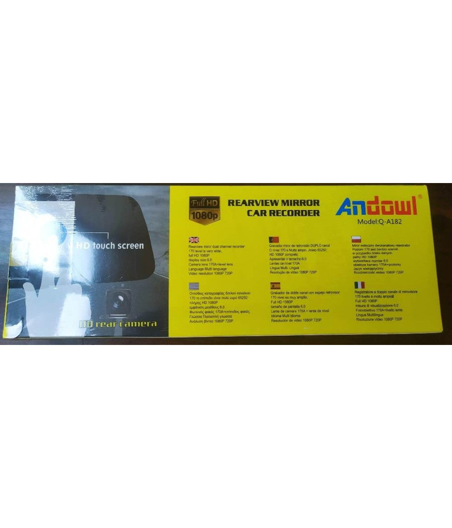 Specchietto Camera Posteriore Hd Registratore Auto Specchio Retrovisore Q-a182         