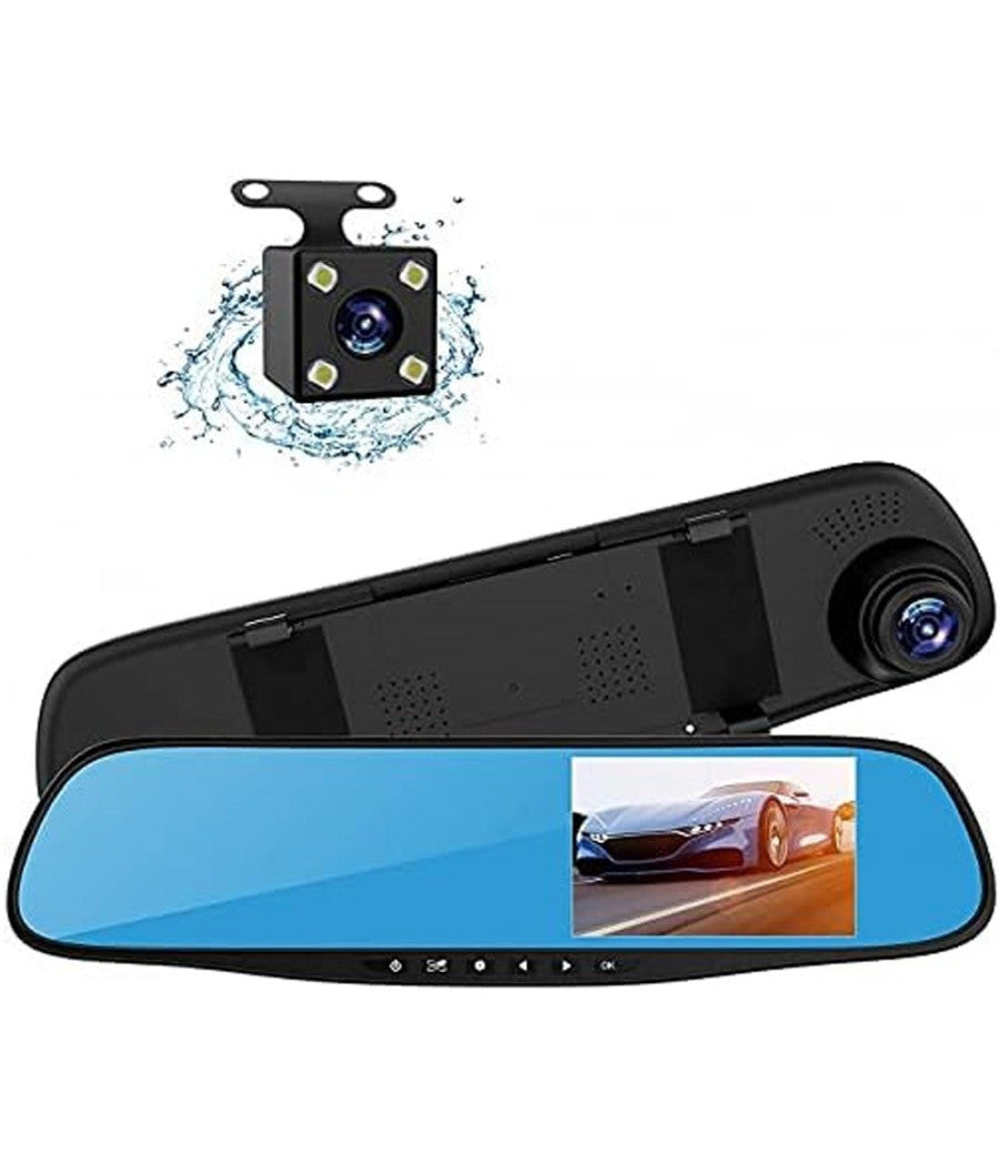 Specchietto Camera Posteriore Hd Registratore Auto Specchio Retrovisore Q-a182         