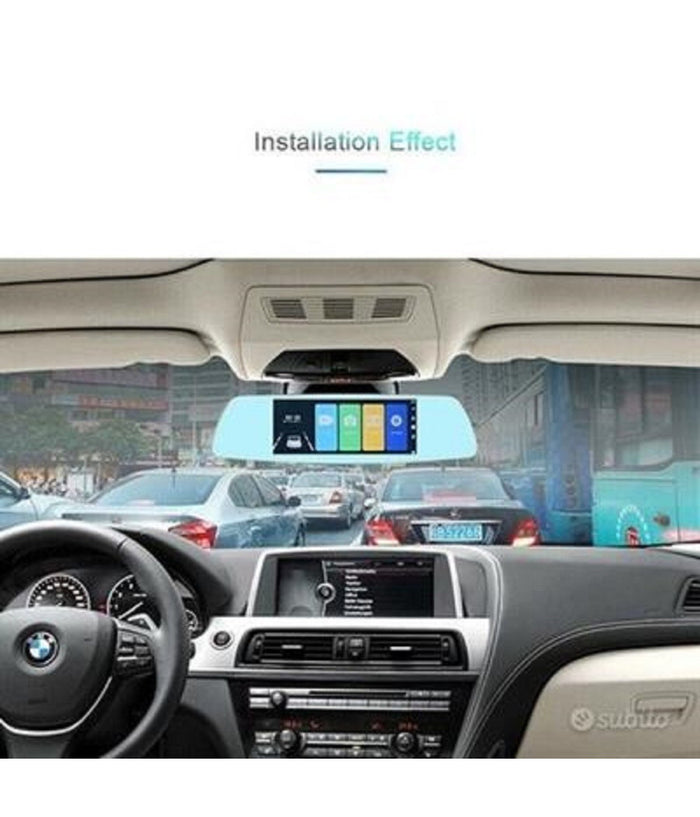 Specchietto Camera Posteriore Hd Registratore Auto Specchio Retrovisore Q-a182         