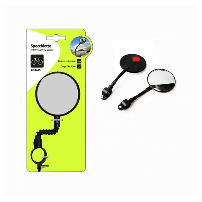 Trade Shop - Specchietto Retrovisore Corpo Flessibile Universale Per Bici Bicicletta Xc-1625 -