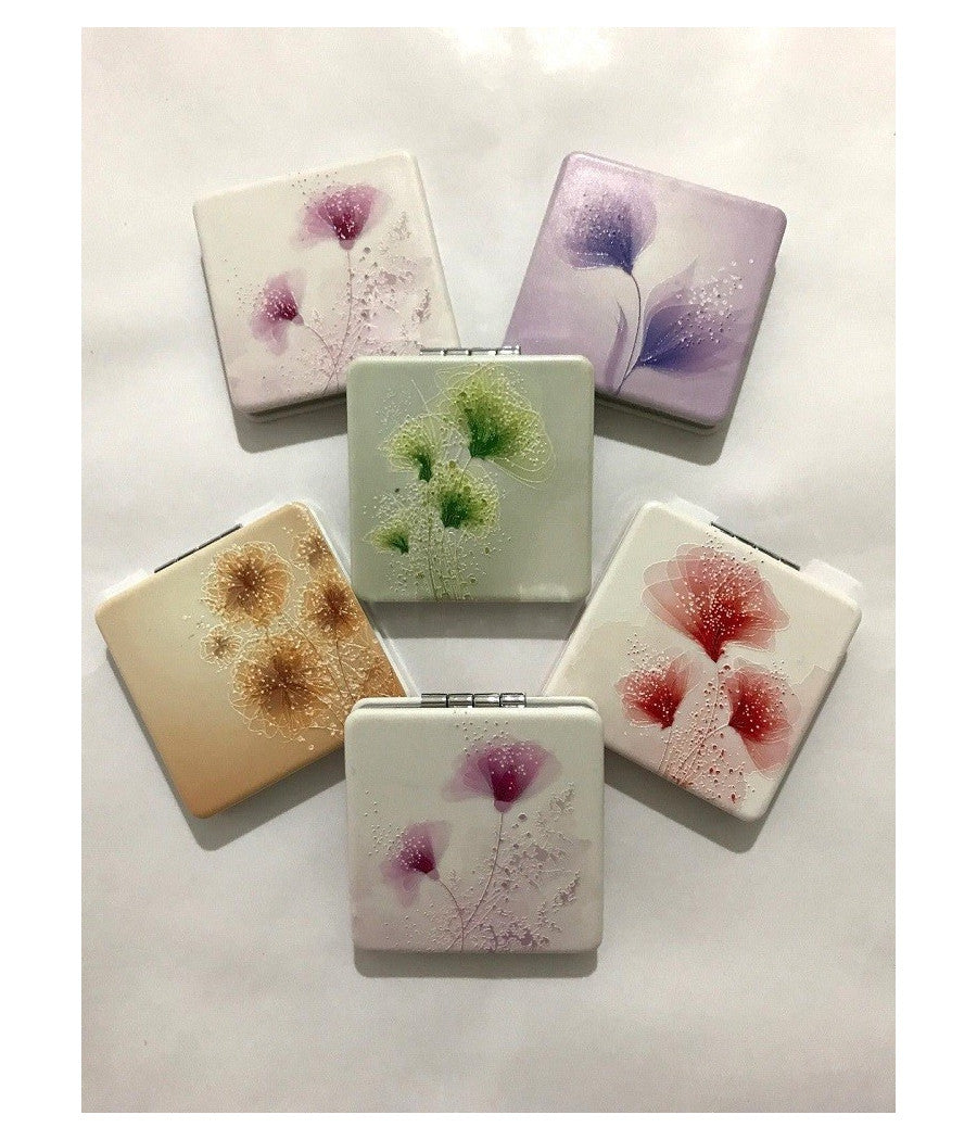 Specchietto Specchio Da Borsa Borsette Per Donna Make Up Richiudibile Idea Regalo         