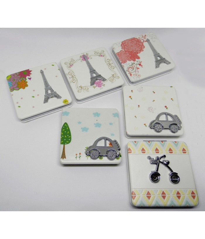 Specchietto Specchio Da Borsa Borsette Per Donna Make Up Richiudibile Idea Regalo         