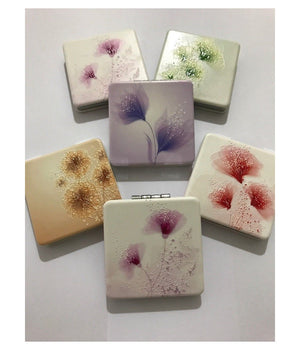 Specchietto Specchio Da Borsa Borsette Per Donna Make Up Richiudibile Idea Regalo         