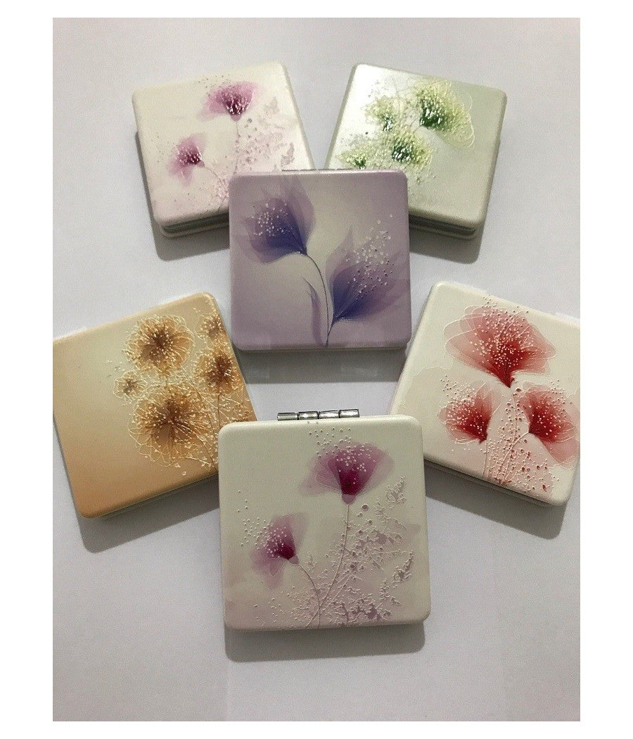 Specchietto Specchio Da Borsa Borsette Per Donna Make Up Richiudibile Idea Regalo         