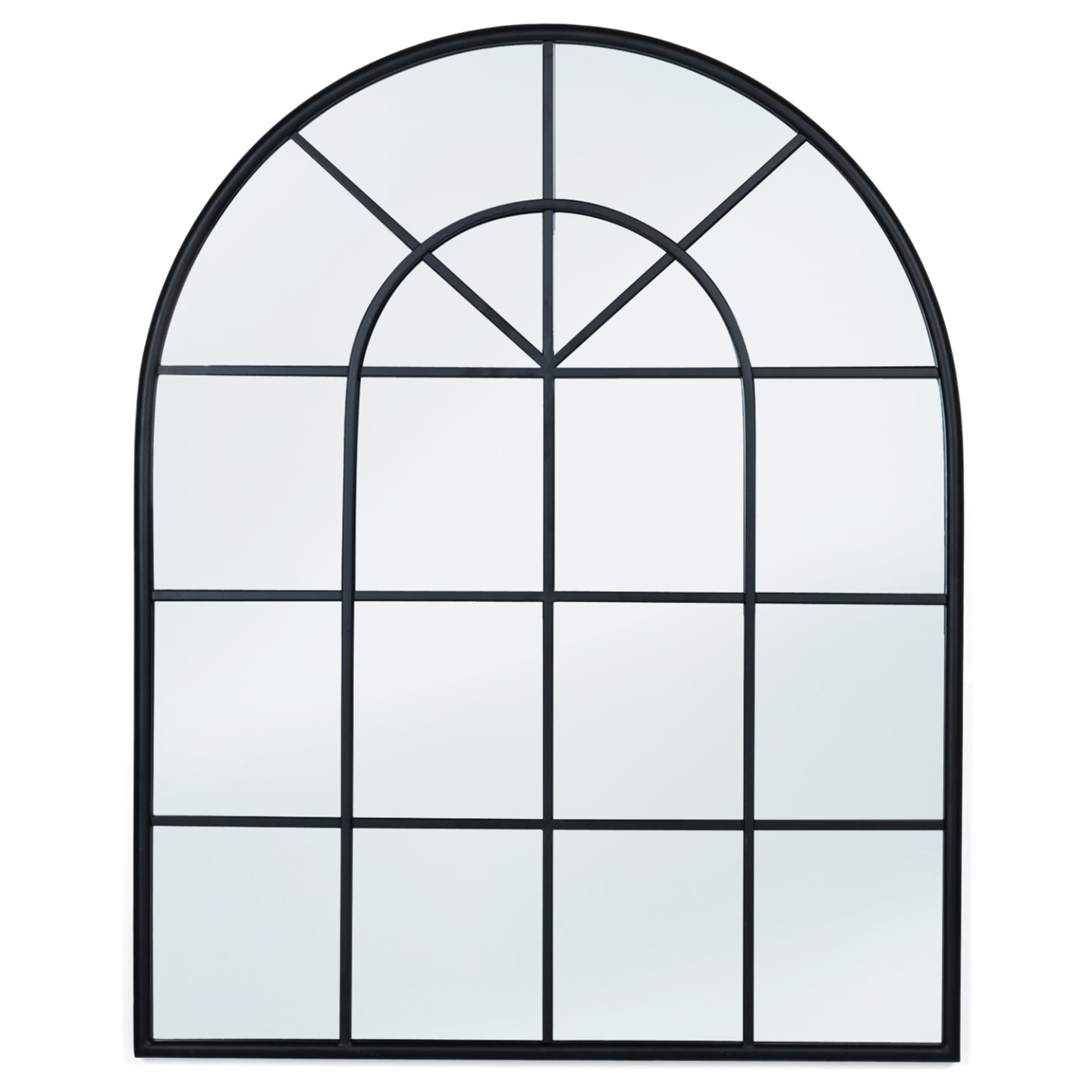 IDMarket - Specchio ad arco in vetro di design industriale 80x100 cm