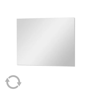 Specchio bagno 50x60 cm a filo lucido con installazione reversibile