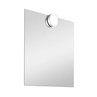 Specchio bagno 50x60 cm reversibile con applique LED frontale