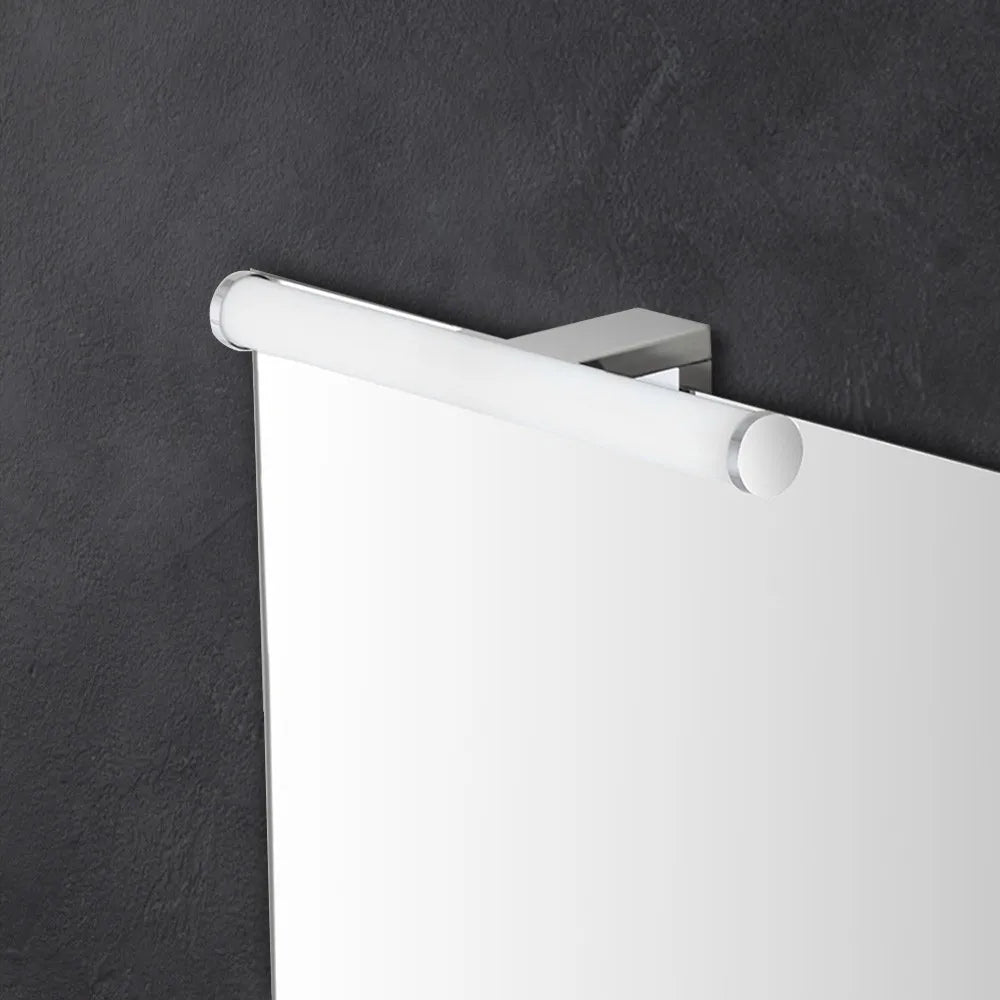 Specchio bagno 50x60 cm reversibile con luce LED naturale