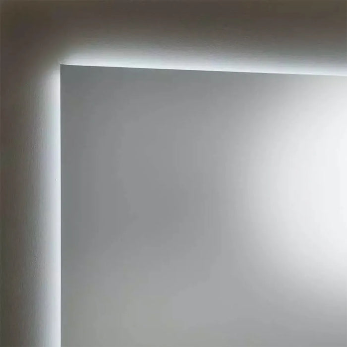 Specchio bagno 50x70 cm illuminazione perimetrale e installazione reversibile