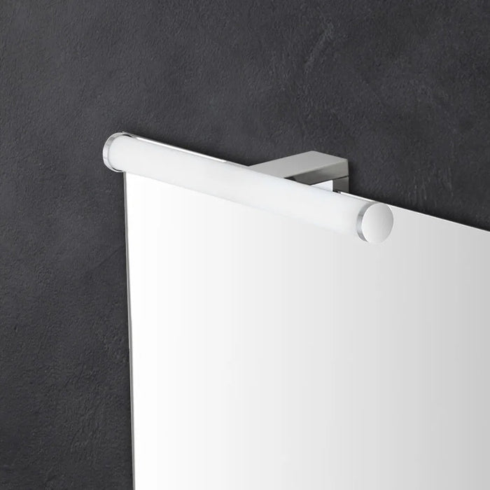 Specchio bagno 50x70 cm reversibile con LED naturale