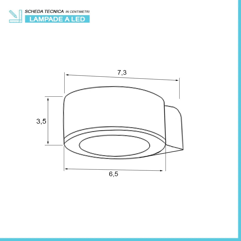 Specchio bagno 50x70 cm reversibile con luce LED naturale