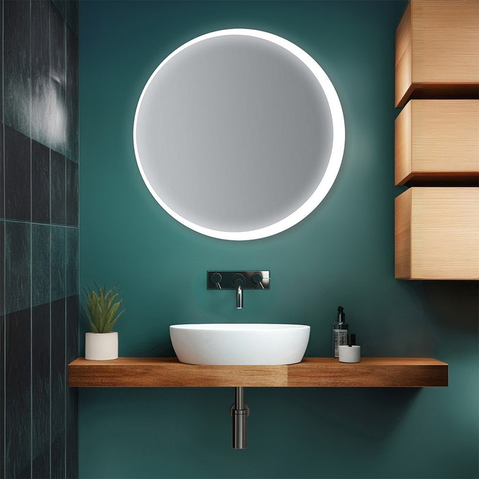 Specchio bagno 90 cm con retroilluminazione LED bianco naturale