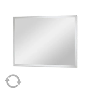Specchio bagno a filo 60x80 cm reversibile con bisellatura 2,5 cm