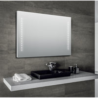 Specchio a led bagno 70x100 filo lucido giada, misura 100x70