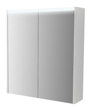 Specchio 2 ante illuminazione led Made in Italy 84217 Bianco Opaco