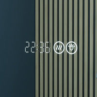 Specchio led bagno 70x140 cm touch-screen ingranditore orologio digitale e anti-appannamento | Kuma