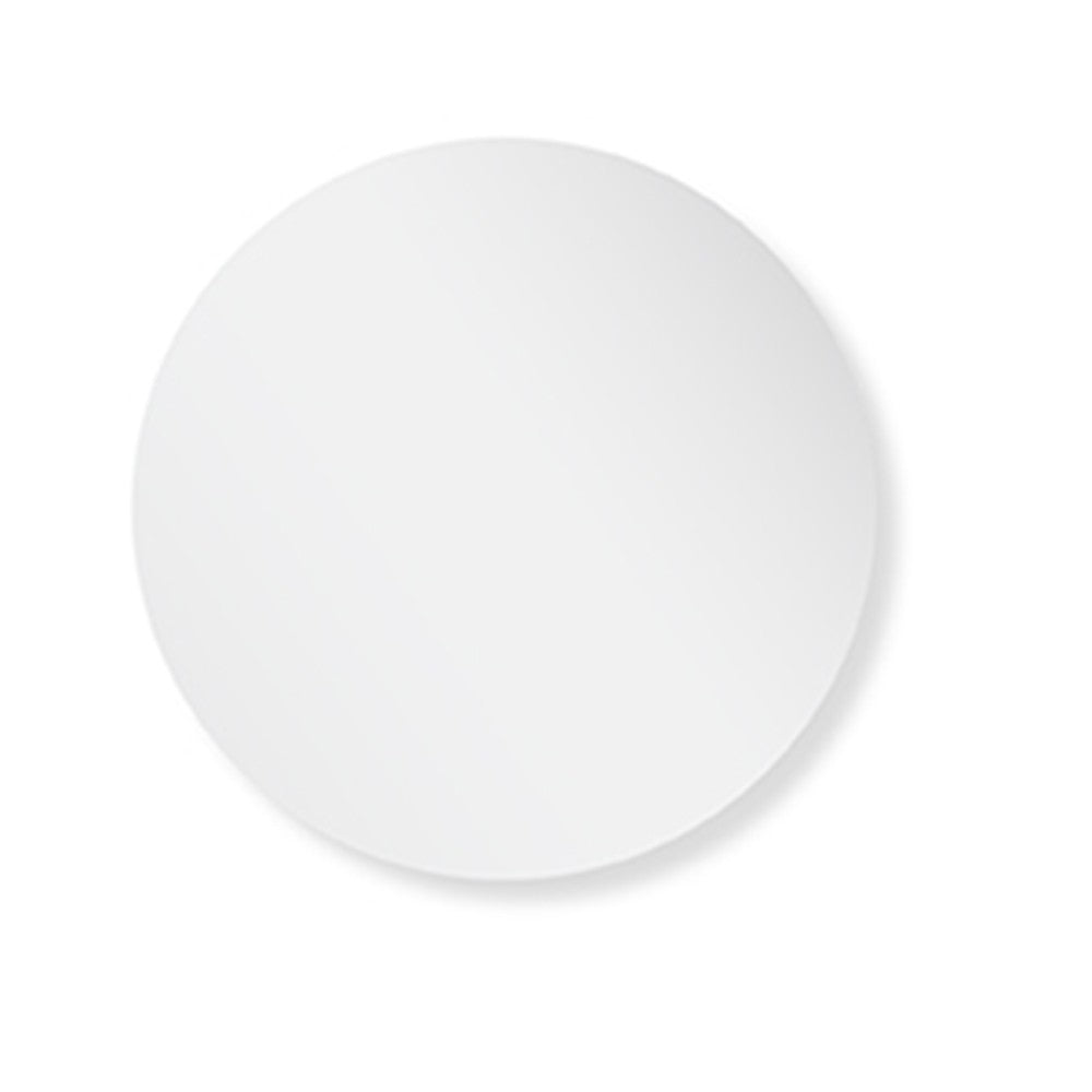 Specchio bagno tondo 50 cm a filo lucido con installazione a parete