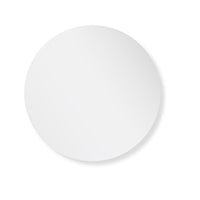 Specchio bagno tondo 50 cm a filo lucido con installazione a parete