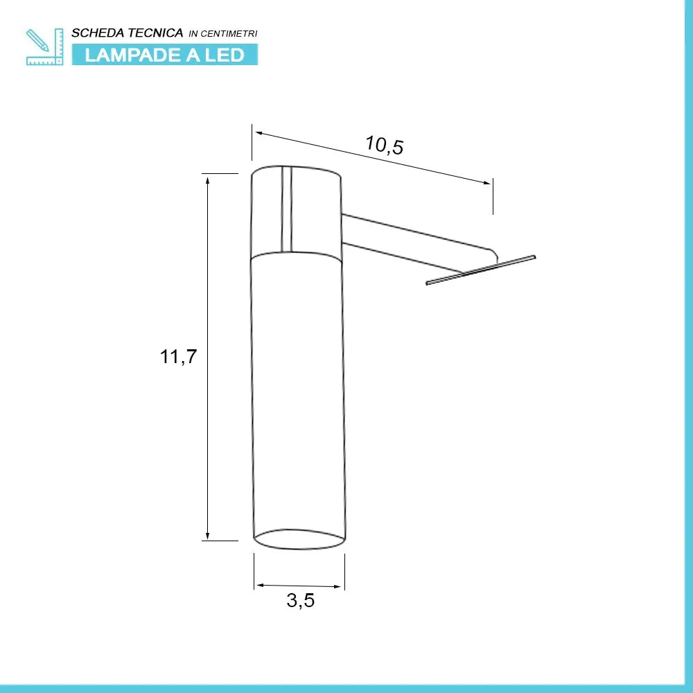 Specchio da bagno 50x70 cm reversibile con luce LED naturale in vetro