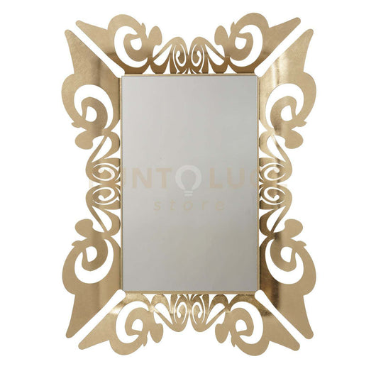 specchio da parete decorato vanity Foglia oro in Ferro 80x100hcm(43x68hcm)