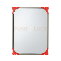 specchio da parete particolare corner classic Fango in Ferro e polimetilmetacrilato 60x80Hcm