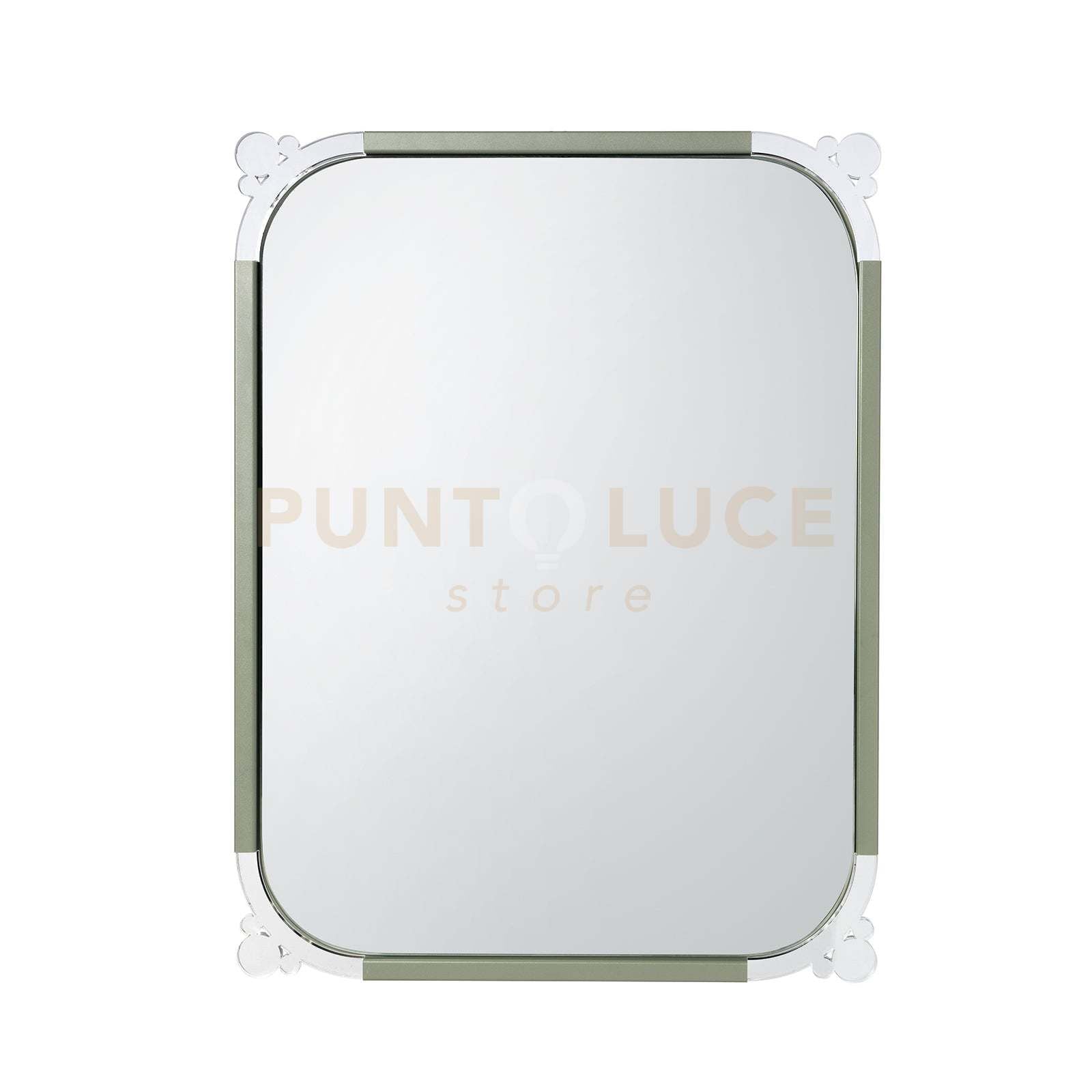 specchio da parete particolare corner classic Giada in Ferro e polimetilmetacrilato 60x80Hcm