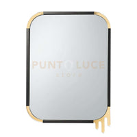 specchio da parete particolare corner vernissage Nero in Ferro e polimetilmetacrilato 60x80Hcm