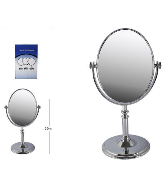 Specchio Da Tavolo Make Up Trucco Accessorio Bagno Donna Da 29 Cm Ovale 52769         