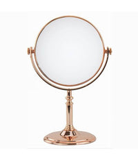 Specchio Da Tavolo Make Up Trucco Accessorio Bagno Oro Rosa Donna 6" 27cm 69414         