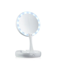 Specchio Da Tavolo Zoom 3x Con Supporto + Rotazione 360 Gradi Donne Bellezza         