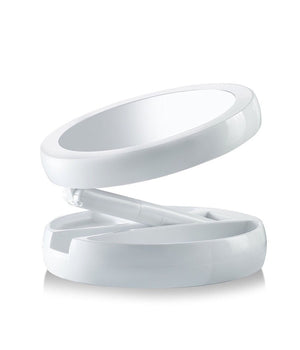 Specchio Da Tavolo Zoom 3x Con Supporto + Rotazione 360 Gradi Donne Bellezza         