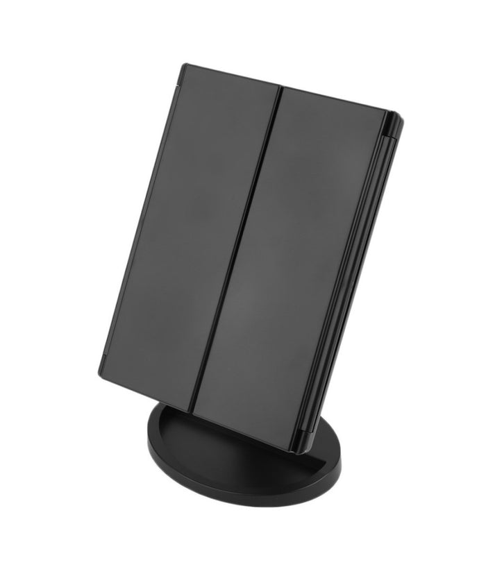 Specchio Da Trucco Illuminato 22 Led Portatile 4 Specchi Make Up 1x 2x 3x 180°         