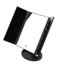 Specchio Da Trucco Illuminato 22 Led Portatile 4 Specchi Make Up 1x 2x 3x 180°         