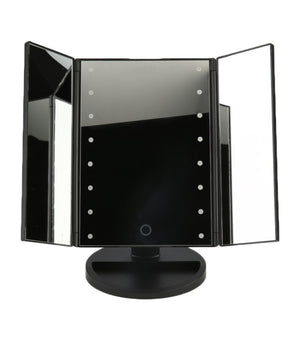 Specchio Da Trucco Illuminato 22 Led Portatile 4 Specchi Make Up 1x 2x 3x 180°         