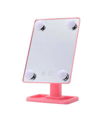 Specchio Da Trucco Illuminato 4 Luci A Led Portatile Trucco Bellezza Da Tavolo         