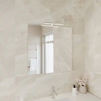 Specchio filolucido 70x70 cm reversibile con applique led | Easy